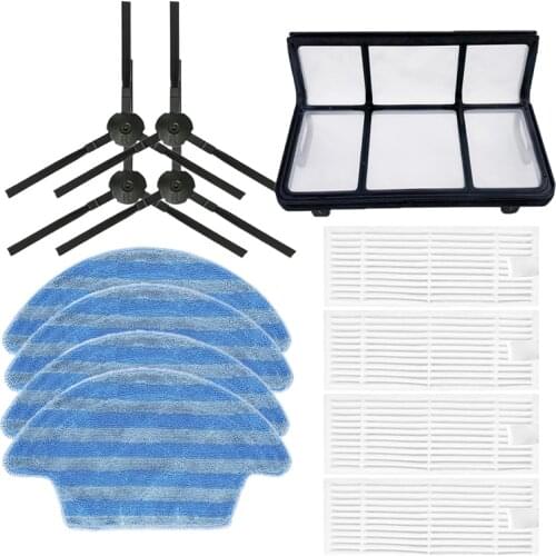 HEPA Filter Side Brush Mop Cloth Rag Replacement for iLife V55 Pro Robotic Vacuum Cleaner Spare Kits Accessories