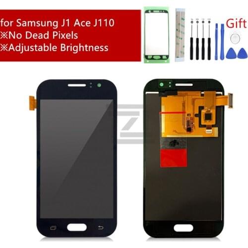 Adjust Brightness LCD For Samsung Galaxy J1 Ace J110 SM-J110F J110H LCD Display Touch Screen Digitizer Assembly repair parts