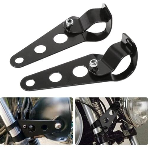1 Pair 31-43mm Motorcycle Headlight Mounting Bracket Fork Ears Adjuster Mount Clamp Universal For Yamaha Honda Kawasaki KTM Etc