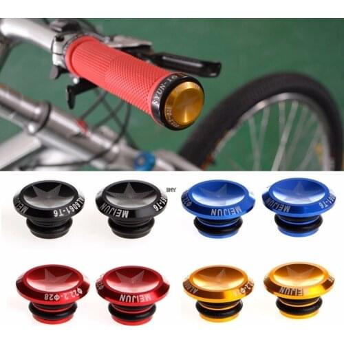 1 Pair Handlebar Bar Bike Aluminum Alloy End Plugs Stoppers Caps New INY