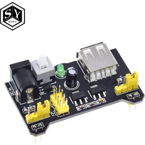 1PCS Great IT MB-102 Bread board dedicated power module compatible 5V, 3.3V Breadboard power module for Arduino