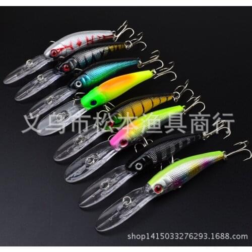 160pcs/lot 3.97" 10.1cm classic lures bait lures 0.28OZ 7.8g bionic bait lures bait Minnow with Hooks plastic bait dw-1035