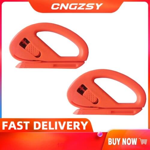 2pcs Car Vehicle Snitty Vinyl Sticker Wrap Carbon Steel Safety Cutter Foil Cutting Graphics Decals Sign Making Hand Tools 2E11