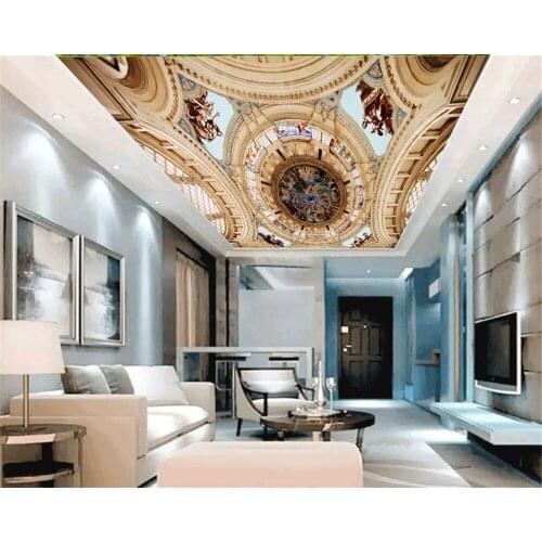 3d wallpaper Gods Gospel European-style Palace Picture Living Room Bedroom Zenith Green Silk Wallpaper