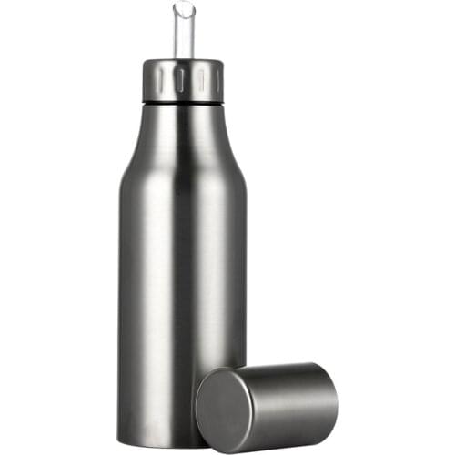 Stainless Steel Olive Oil Dispenser, Leakproof Oil Vinegar Pourer Bottle for Kitchen Accessories
