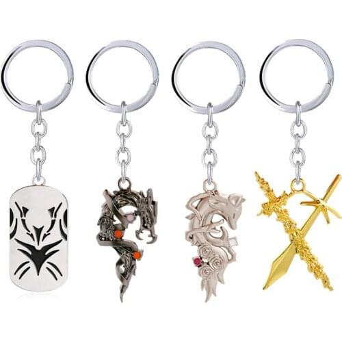Anime YuYu Hakusho Keychain Yuusuke Kurama Hiei Keyrings Metal Pendant Chaveiro Key Chain Men Jewelry llaveros