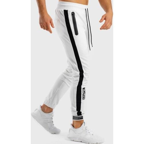 White Jogger Sweatpants Men Casual Skinny Cotton Pants Gym Fitness Workout Trousers Male Spring Sportswear Track Pants Bottoms