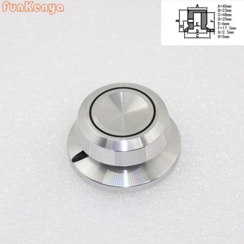 Big Size Special Design DIY Aluminum Knob 48mm Volume Control Power Switch Quality Dia48mm