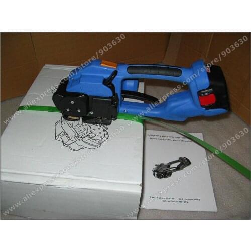 DD160 Portable Plastic strapping Tensioner &sealer Combinatoin Friction Welding Battery Powered PET & PP S Hand Strapping Tool