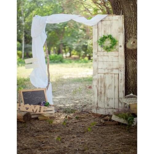 LIFE MAGIC BOX Baby Shower Backdrop Simple Forest Door Photography Background For Photo Studio S-2269