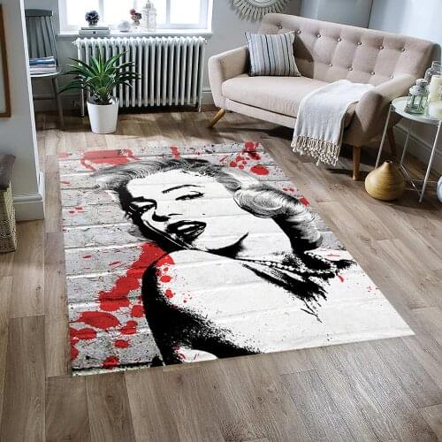 Marilyn Monroe Rug, New Fashion Rugs, Living Room Rug, Modern Rug, Home Decor Rugs, Fan Rugs, 3d Print Rug, Kids Room Rugs,sm205