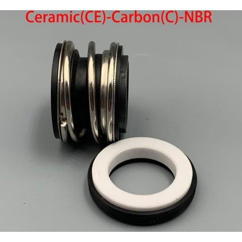 MB1/MG1/109-35/38/40/43/45/48/50/53/55/60/65 Ceramic Carbon NBR Water Pump Single Coil Spring Bellows Shaft Mechanical Seal
