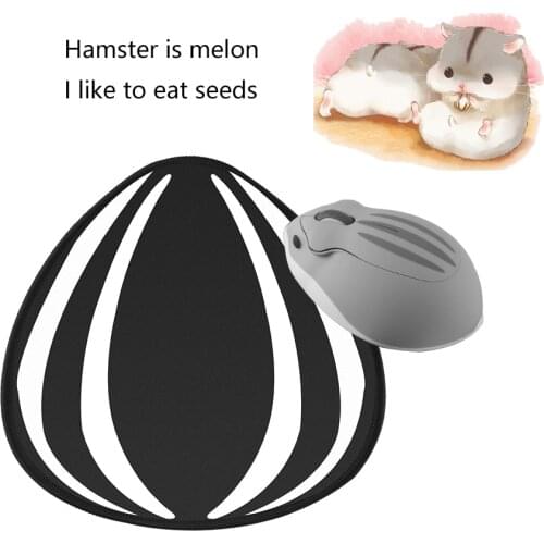 Cute Cartoon Wireless Mouse USB Optical Gaming Mouse Pink Hamster Design PC Mice 3D Mini Ergonomic Office Mause For Laptop Kids