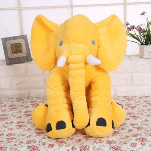 30Cm/40Cm/60Cm Kawaii Plush Elephant Doll Toy For Kids Sleeping Cushion Cute Plush Elephant Baby Companion Doll Christmas Gift