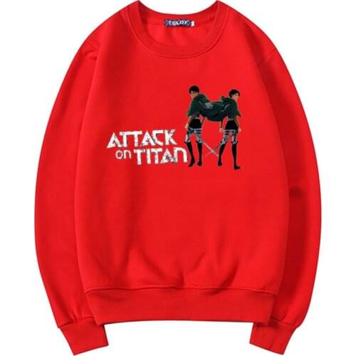 2021 New Style Japanese Manga Autumn Unisex Hoodie Attack on Titan Printed Man Pullover Cartoon Fashion Harajuku Sweatshirt Male