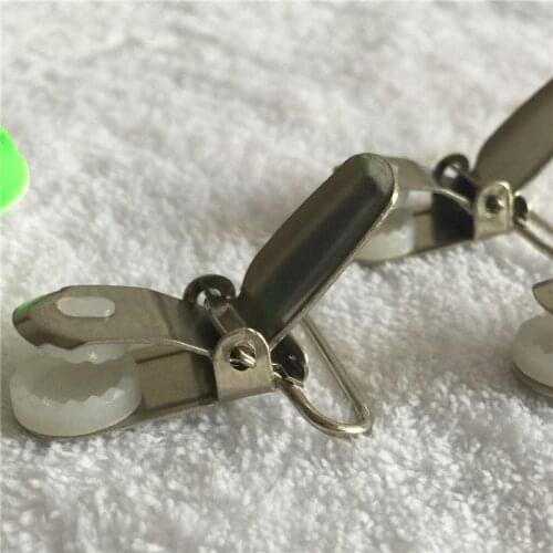 2018NEW 15Mm Metal Suspenders Clip Metal Paci Pacifier Suspender Clips Holders for Craft Project 3PCS/LOT