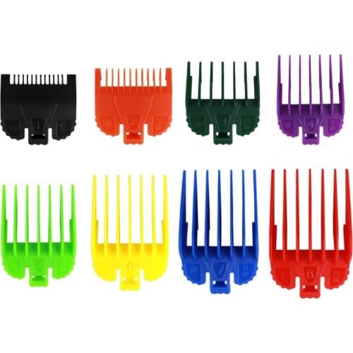 Professional 8 Size Barber Clipper Guards Comb Cutting Hair Clipper Guides Limit Comb for Wahl Trimmer