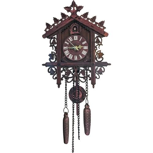 Luxury Retro Cuckoo Clock Pendulum Wall Clocks Home Decor Modern Silent Watch Mechanism Living Room Home Decoration Gift Ideas