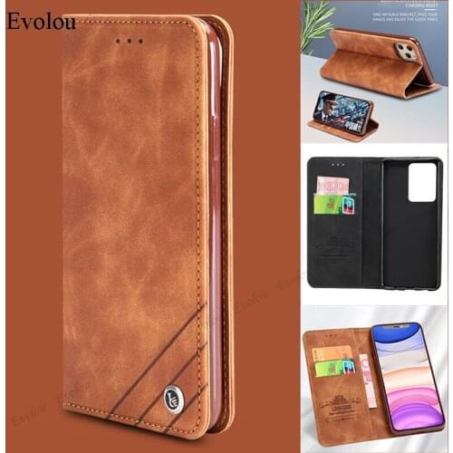 Luxury Business Card Slot Wallet Phone Case For Samsung Galaxy S21 Ultra S20 Plus FE Magnetic Flip Leather Protective Back Cover