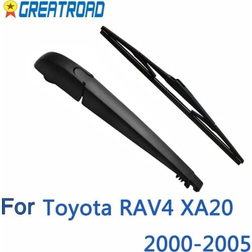 Wiper 12" Rear Wiper Blade & Arm Set Kit For Toyota RAV4 XA20 2000-2005 Windshield Windscreen Rear Window