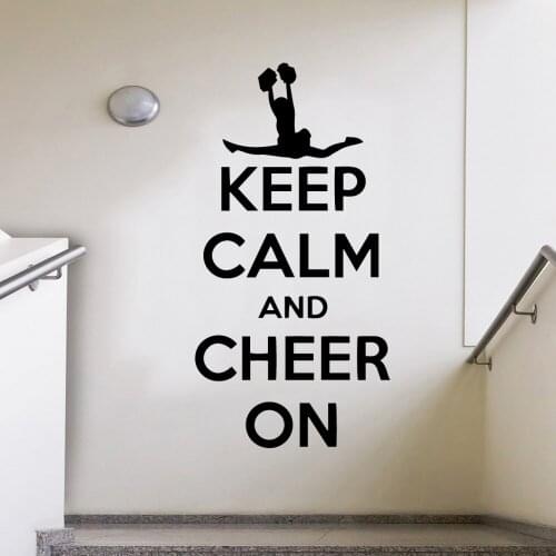 Diy Cheerleading Frase Tags Wall Sticker Self Adhesive Vinyl Waterproof Wall Art Decal Kids Room Nature Decor Decal Mural