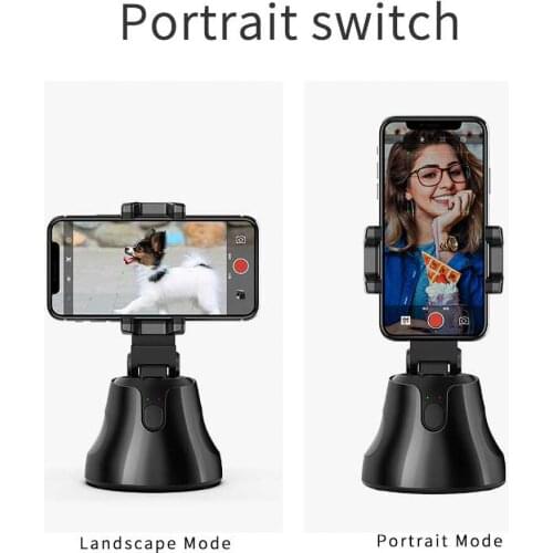 Selfie Stick Auto Smart Shooting 360 Object Tracking Holder All-in-one Rotation For Face Tracking Shooting Camera Phone Holder