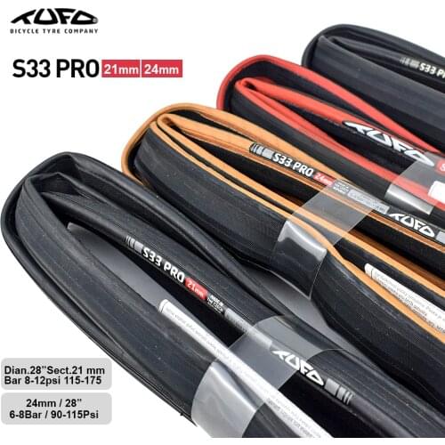 Top TUFO S33 PRO Road Bike Tubular Clincher Tire 90-115psi/115-175psi Bicycle Tires Fixed Gear Tyre 28" 21/24MM 700C Tyre