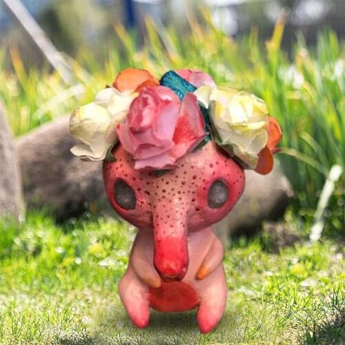 Cute Anteater Ornaments Exquisite Handicraft Resin Animals Statue for Home Garden Courtyard Decoration Halloween Thanksgiving