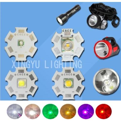 3W5W10W High Power LED lamp beads CREE 3535 XPE Q5 T6 L2 Highlight flashlight lamp beads warm white red green blue