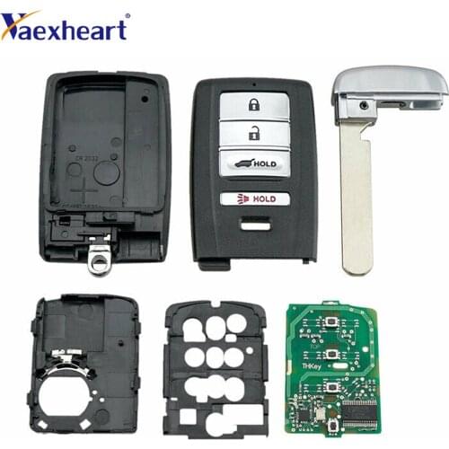 Smart Remote Control Car Key for Acura ILX RLX TLX 2015 2016 2017 2018 2019 2020, Fob 3+1 4 Buttons - A2C32522800 KR5V1X