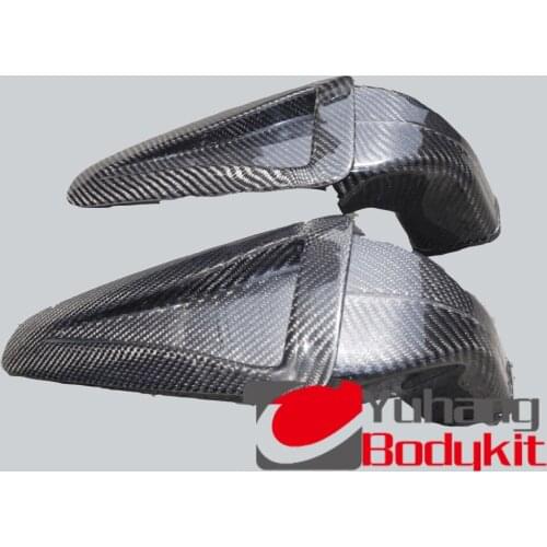 CF Skyline R35 GTR OEM Hood Vents With Air Tunnel (Pair) Glass