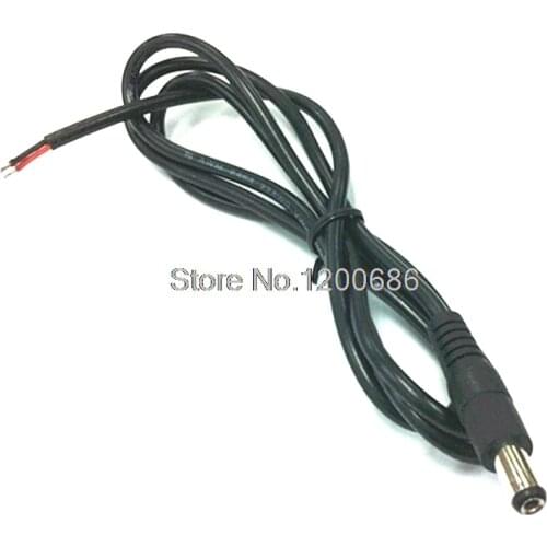 0.4M 0.25M 1M LED22AWG Male DC Cable 5.5MM * 2.1MM DC Jack Socket Power Adapter Connector Wire for LED Strip Light