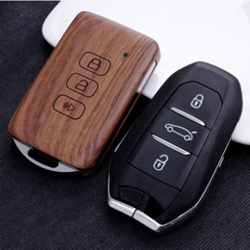 1Set Car Key Fob Case Cover Wooden Car Key Shell Replacement Smart key for Toyota Highlander (case only)