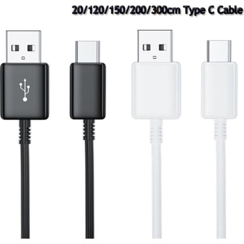 Original 20cm/150cm/300cm USB 3.1 TYPE-C Fast Charging Data Cable For Samsung Galaxy A31 A41 A51 A71 5G S20 S10 S9 S8 Plus Note8
