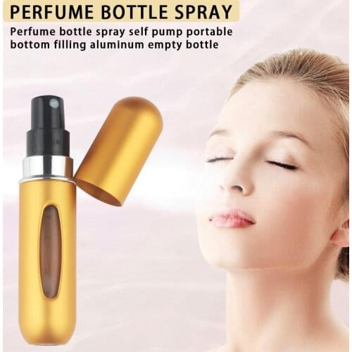 5ml Multicolor Empty Perfume Bottle Nozzle Spray Bottle Aluminum Liquid Container Spray Bottle Pot Cream Box Makeup