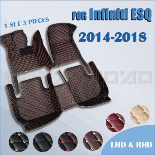 Car floor mats for Infiniti ESQ 2014 2015 2016 2017 2018 Custom auto foot Pads automobile carpet cover
