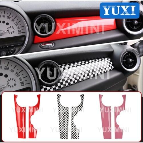 Car Center Control Panel Decoration Cover For BMW MINI Cooper CLUBMAN COUPE ROADSTER R55 R56 R57 R58 R59 Interior Accessories