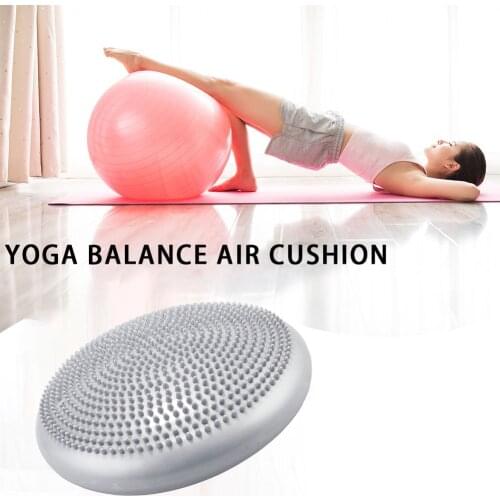 33x33cm Inflatable Yoga Massage Ball Durable Universal Sports Gym Fitness Yoga Wobble Stability Balance Disc Massage Cushion Mat