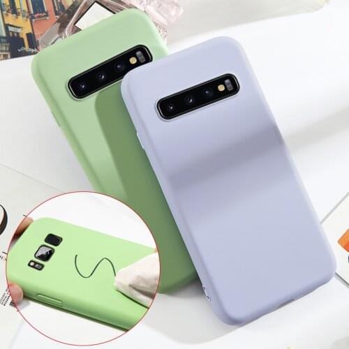 Liquid Silicone Rubber Case for Samsung Galaxy S10E S10 S8 S9 Plus S7 Edge A7 J4 J6 2018 M10 M20 M30 A10 A20 A30 A50 A70 Cases
