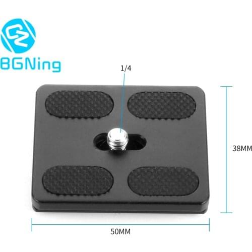 CNC Universal Aka Standard 38mm Head Bracket Quick Release Plate for DSLR Cameras Tripod Monopods Mount Adapter with 1/4 Screw