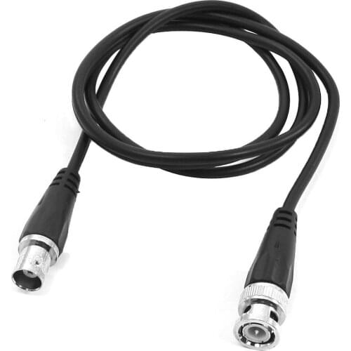 CNIM Hot BNC Male to Female Plug CCTV Extension Coaxial Line Cable 3.3ft Long Black