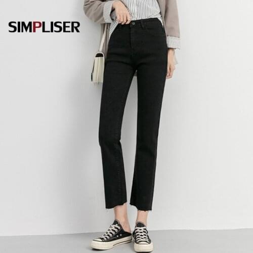 Jeans Women 2020 Denim Blue Black Grey Jeans Trousers High Waist Straight Pants Female Jeans Plus Size 32 Pantalon Femme Jean