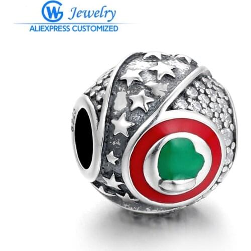 GW Fashion Jewelry Lovely Heart Christmas Gift 925 Sterling Silver Charms fit Women Bracelets Fashion Jewelry D202H50