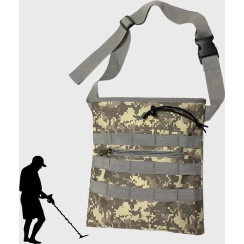 Diggers Pouch Camo Metal Detector Waist Bag for Metal Detecting and Treasure Hunting