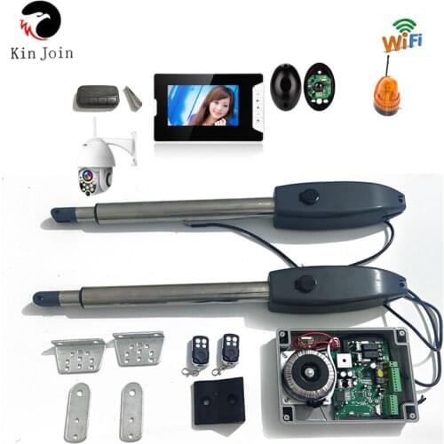 KinJoin Heavy duty DC24V Linear Actuator Dual Automatic Swing Gate Opener Pro Residential Operator Access System