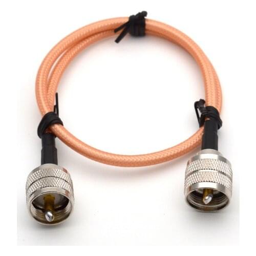 UHF Male To UHF Male PL259 SO239 Jumper Pigtail RG142 RG-142 Coaxial RF Jumper Cable