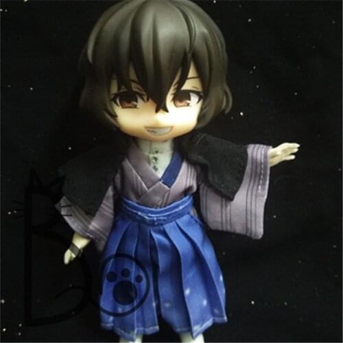Cosmile Bungo Stray Dogs Osamu Dazai 1/12 BJD OB11 informal dress Printing doll clothes costume cosplay cos Gift Limit