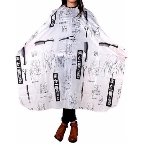 Best New Sketch Hair Salon Cutting Barber Hairdressing Cape For Haircut Hairdresser Apron Cutting Hair Capes 1pcs Random color