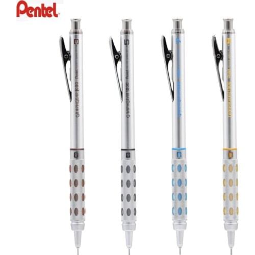 Pentel Graph Gear 1000 Mechanical Drafting Pencil With Eraser Metal Body 1pc Automatic Pencil Japanese 0.5 mm 0.3 mm 0.7 0.9 mm