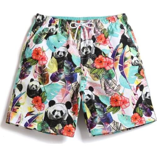 Men Beach Shorts Board Boxer Trunks Shorts Mens Boardshorts Casual Quick Drying Shorts Gay With Lining